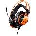 Гарнитура CANYON Gaming headset 3.5mm jack plus USB connector for vibration function, light control button, adjustable microphone and volume control, with 2in1 3.5mm adapter, cable 2M, Black, 0.44kg, фото 1