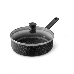 Сотейник Tefal Granit 04192224, 24см ручка несъемная (с крышкой), черный (9100036470), фото 6