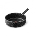 Сотейник Tefal Granit 04192224, 24см ручка несъемная (с крышкой), черный (9100036470), фото 1