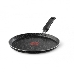 Сковорода блинная Tefal Granit 04192525 круглая ручка несъемная (без крышки) черный (9100036468), фото 1