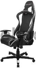 Игровое кресло DXRacer Formula чёрно-белое (OH/FE08/NW, экокожа, регулируемый угол наклона)