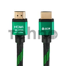 Greenconnect Кабель 0.5m HDMI версия 2.0, HDR 4:2:2, Ultra HD, 4K 60 fps 60Hz/5K*30Hz, 3D, AUDIO, 18.0 Гбит/с, 28/28 AWG, OD7.3mm, тройной экран, BICOLOR нейлон, AL корпус зеленый, GCR-51484 Greenconnect Кабель 0.5m HDMI версия 2.0, HDR 4:2:2, Ultra HD, 4K 60 fps 60Hz/5K*30Hz, 3D, AUDIO, 18.0 Гбит/с, 28/28 AWG, OD7.3mm, тройной экран, BICOLOR нейлон, AL корпус зеленый, GCR-51484