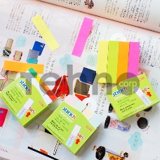 Закладки самокл. индексы бумажные Stick`n 21615 14x76мм 4цв.в упак. 100лист с цветным краем европодвес