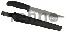 Нож Mora Allround 749 (1-0749) стальной разделочный лезв.205мм прямая заточка черный