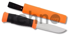Нож Mora Outdoor 2000 (12057) стальной разделочный лезв.109мм прямая заточка оранжевый/черный