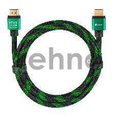 Greenconnect Кабель 3.0m HDMI версия 2.0, HDR 4:2:2, Ultra HD, 4K 60 fps 60Hz/5K*30Hz, 3D, AUDIO, 18.0 Гбит/с, 28/28 AWG, OD7.3mm, тройной экран, BICOLOR нейлон, AL корпус зеленый, GCR-51487 Greenconnect Кабель 3.0m HDMI версия 2.0, HDR 4:2:2, Ultra HD, 4K 60 fps 60Hz/5K*30Hz, 3D, AUDIO, 18.0 Гбит/с, 28/28 AWG, OD7.3mm, тройной экран, BICOLOR нейлон, AL корпус зеленый, GCR-51487