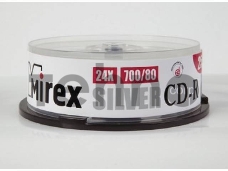 Диск CD-R Mirex 700 Mb, 24х, Silver, Cake Box (10), (10/300)