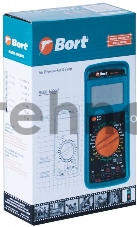 Мультиметр Bort BMM-1000N  [91271143] { Диапазон постоянного напряжения 0-1000 тип, диапазон  постоянного тока 0-20 тип, диапазон  переменного напряжения 0-750 тип, 0.3 кг, набор акс 4 шт }