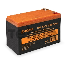 Аккумуляторная батарея ExeGate EX285658RUS HRL 12-7.2 (12V 7.2Ah, 1227W, клеммы F2)