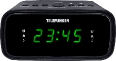 Часы с радиоприемником TELEFUNKEN TF-1588 (черный c зелёным)
