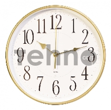 Часы настенные аналоговые Бюрократ WallC-R76P D29см белый