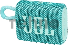Динамик JBL Портативная акустическая система JBL GO 3, бирюзовый