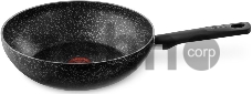 Сковорода ВОК (WOK) Tefal Granit 04192628 круглая 28см ручка несъемная (без крышки) черный (9100036469)