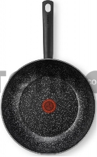 Сковорода ВОК (WOK) Tefal Granit 04192628 круглая 28см ручка несъемная (без крышки) черный (9100036469)