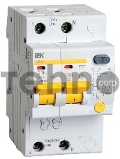 Выключатель автоматический дифференциального тока ИЭК 2п 16А/30мА  АД-12 MAD10-2-016-C-030 (5)