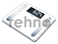 Весы напольные электронные Beurer BF410 Signature Line макс.200кг белый