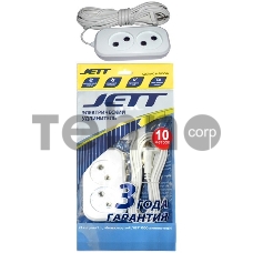 Удлинитель ДЖЕТТ РС-2 без з/м, 2р*10м  (провод ШВВП ) 155-059