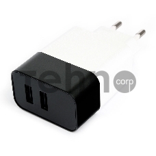 Адаптер питания Cablexpert MP3A-PC-27W,2*USB, бел.