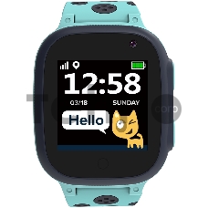 Смарт-часы Kids smartwatch, 1.44 inch colorful screen,  GPS function, Nano SIM card, 32+32MB, GSM(850/900/1800/1900MHz), 400mAh battery, compatibility with iOS and android, Blue, host: 52.9*40.3*14.8mm, strap: 230*20mm, 42g