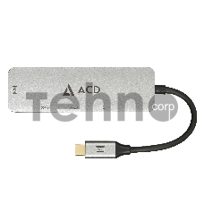 Fusion C104 Адаптер 4-в-1 USB-C в 3xUSB3.0/HDMI (ACD-C104-UAL) RTL {50}
