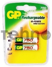 Аккумулятор GP 75AAAHC AAA NiMH 750mAh (2шт)