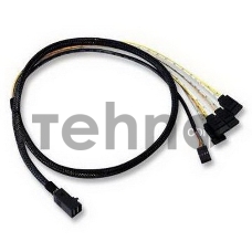  Кабель ACD-SFF8643-SATASB-10M, INT SFF8643-to-4*SATA+SB (MiniSAS HD -to- 4*SATA+SideBand internal cable) 100cm
