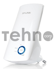 Адаптер TP-Link SOHO  TL-WA850RE 300Mbps WiFi Range Extender/Entertainment Adapter, Atheros, 2T2R, 2.4GHz, 802.11n/g/b, Ranger Extender button, Range extender mode, with internal Antennas, support IGMP for IPTV поставляется без кабеля RJ-45