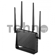 Wi-Fi-роутер TOTOLINK AC1200 Wireless Dual Band Gigabit NAS Router, MU-MIMO 5*GE Ports(1*WAN+4*LAN) , 1*USB2.0 port, 1* Reset/WPS button, 4*5dBi fixed antennas, PSU 12V/1.5A {5}