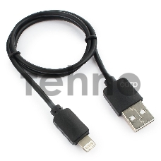 Кабель USB Гарнизон GCC-USB2-AP2-0.5M AM/Lightning, для iPhone5/6/7, IPod, IPad, 0.5м, черный, пакет