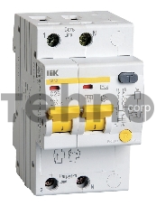 Выключатель автоматический дифференциального тока ИЭК 2п 25А/30мА  АД-12 MAD10-2-025-C-030