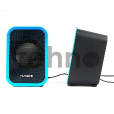Акустическая система 2.0 Гарнизон GSP-110, синий/черный, 6 Вт, материал- пластик, USB - питание
