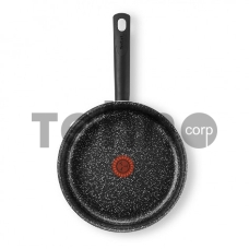 Сотейник Tefal Granit 04192224, 24см ручка несъемная (с крышкой), черный (9100036470)