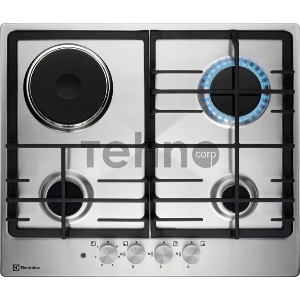 Газовая варочная поверхность Electrolux KGM64311X серебристый Газовая варочная поверхность Electrolux KGM64311X серебристый