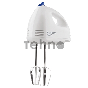 Миксер ручной Scarlett SC-HM40S03 200Вт белый/синий