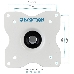 Кронштейн для телевизора Kromax DIX-15 белый 15"-28" макс.30кг настенный поворот и наклон, фото 3