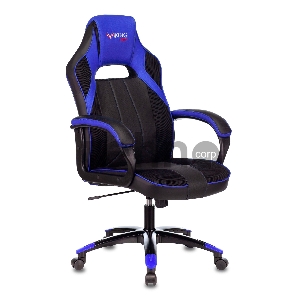 Кресло игровое Бюрократ VIKING 2 AERO BLUE черный/синий искусственная кожа
