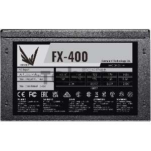 Блок питания Formula ATX 400W FX-400 (24+4+4pin) 120mm fan 3xSATA RTL
