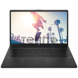Ноутбук HP 17-cp0004ny Ryzen 7 5700U 8Gb(2x4) SSD512Gb AMD Radeon 17.3 IPS FHD (1920x1080) Windows 11 Home English black WiFi BT Cam