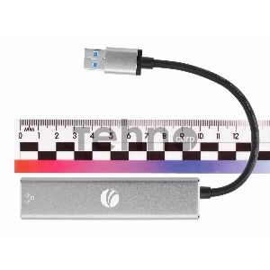 Переходник USB 3.0 -->RJ-45 1000Mbps+3 USB3.0, Aluminum Shell, 0.2м VCOM <DH312A>