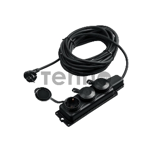 Удлинитель силовой КГ 325-Ш3, 15 м, 4000 Вт, 3 гнезда, IP44, КГ 3х2,5 мм2, ЗУБР