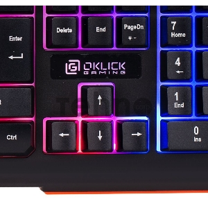 Клавиатура Oklick 710G черный/серый USB Multimedia