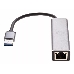 Переходник USB 3.0 -->RJ-45 1000Mbps+3 USB3.0, Aluminum Shell, 0.2м VCOM <DH312A>, фото 8