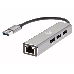 Переходник USB 3.0 -->RJ-45 1000Mbps+3 USB3.0, Aluminum Shell, 0.2м VCOM <DH312A>, фото 1