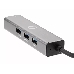 Переходник USB 3.0 -->RJ-45 1000Mbps+3 USB3.0, Aluminum Shell, 0.2м VCOM <DH312A>, фото 2