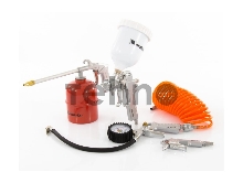 Набор пневмоинструмента MATRIX 57304 5 предметов быстросъемное соед. краскорасп. с верхним бачком Набор пневмоинструмента MATRIX 57304 5 предметов быстросъемное соед. краскорасп. с верхним бачком