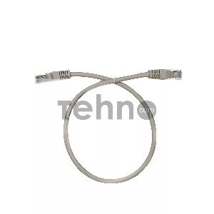 Патчкорд 0,5м Aopen UTP кат.5е RJ45, литой, серый, ANP511_0.5M