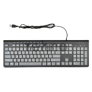 Клавиатура проводная Oklick 480M черный/серый USB slim Multimedia