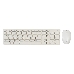 Клавиатура + мышь Oklick 240M клав:белый мышь:белый USB беспроводная slim Multimedia, фото 1