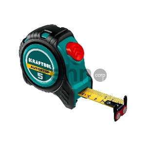 Профессиональная рулетка с автостопом KRAFTOOL AutoStop 5м / 19мм