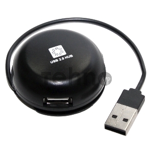 Концентратор 5bites HB24-200BK 4*USB2.0 / USB PLUG / BLACK